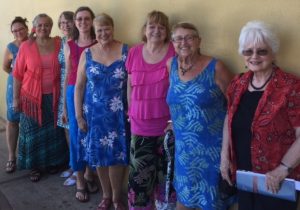 Aug 2016 left to right: Leilani, Sharon, Anne, CeCe, Holly, Rose Anne, Roberta, Lenda